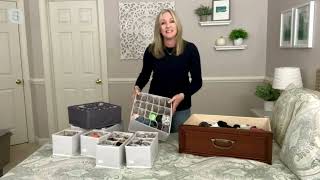 Periea S6 Luxury MultiSize Adj Drawer Organizers on QVC [upl. by Joycelin]