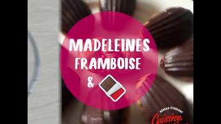 Madeleines framboise et chocolat [upl. by Airyt]