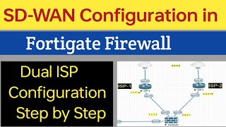 Day19  How to configure SD WAN in fortigate firewall  Fortigate firewall full course [upl. by Anahc746]