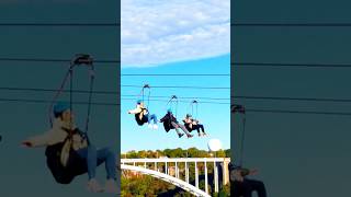 Zip line over Niagara Falls shorts niagarafalls canada 🍁 [upl. by Artemisia664]