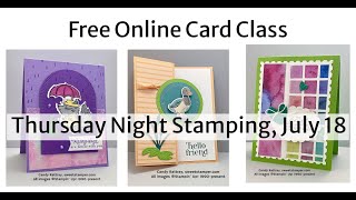 Lets Make 3 Cute CardsFree Online Card Class [upl. by Annabela]