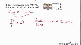 Dose Conversion 1  mg to mL Using Label [upl. by Januarius853]