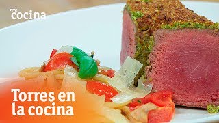 Solomillo de ternera al pesto  Torres en la Cocina  RTVE Cocina [upl. by Xylina]