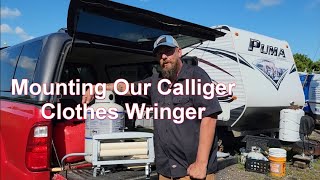 Mounting our Calliger Clothes Wringer [upl. by Meece]