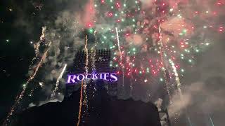 92923 Colorado Rockies Fan Appreciation Fireworks Show [upl. by Jaime]