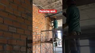 Plastering work masonary finishing decoration interiordecor plaster brickwork construction [upl. by Nasar87]