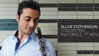 Angelo Montanaro Clarinet KZN Philharmonic Orchestra 1º mov Concertino Pastorale  A Stephenson [upl. by Forland]