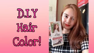 Colored my Hair with Liese Bubble Hair Color  Rose Tea Brown [upl. by Ahsemrak]