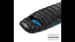 Naturehike CWZ400 Goose Down Sleeping Bag Review  Part 1 of 2 [upl. by Aynotan]