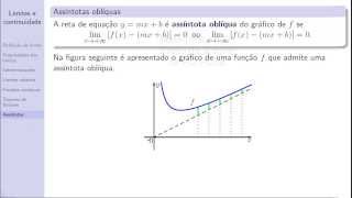 Matemática 12  Limites e continuidade  Aula 8 Assintotas [upl. by Chev]