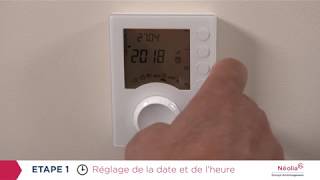 Comment régler la date et lheure de votre thermostat [upl. by Behah]