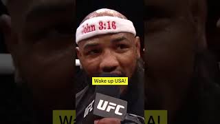 Most CONFUSING Post Fight UFC Interview  Yoel Romero No Forget Jesus Comment UFC MMA Shorts [upl. by Adamek398]