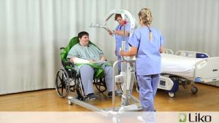 HillRom  Liko® Lifts amp Slings  Transfer from Chair to Bed Bariatric [upl. by Putnam861]