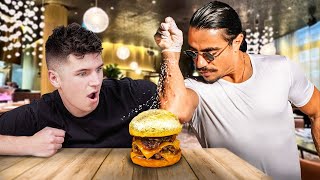 Challenging Salt Bae’s 300 Gold Wagyu Burger [upl. by Richer]