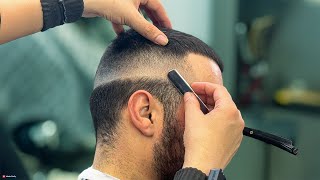 💈 ASMR BARBER  Buzzcut Full Tutorial 💯  CRAZY Skin Fade with Razor 🔥Relax amp Enjoy [upl. by Haek547]