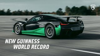 Bending Physics Nevera sets new Guinness World Records™ Title – 27574 kmh in reverse [upl. by Bobina]