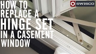 How to Replace a Hinge Set in a Casement Window 1080p [upl. by Atteynek]