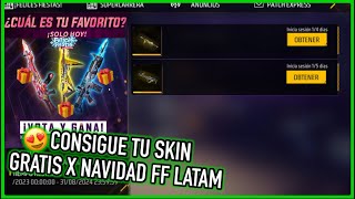 Consigue tu Skin Favorita Gratis solo x Navidad en Free Fire Latam 🎁😳  JORGEPLAYED [upl. by Yerggoeg358]