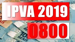 POR QUE NINGUÉM VAI PAGAR O IPVA 2019 [upl. by Suoirad852]