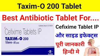 TaximO 200 TabletCefixime Tablet IP Uses  Dose  Review [upl. by Crosse]