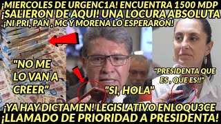 MIERCOLES DE URGEENCIA LLAMADO A PRESIDENTA ENCONTRARRON 1500 MDP AQUI PRI PAN MC Y MORENA ATONITOS [upl. by Assenab]