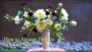 how to arrange flowers in a tall vase [upl. by Evered647]