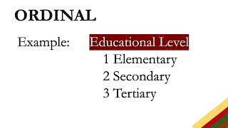 NOMINAL ORDINAL INTERVAL RATIO  DATA MEASUREMENT SCALE [upl. by Gurango268]