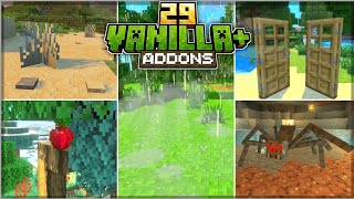 TOP 29 VANILLA ADDON MCPE ModAddon REALISTIC Di MCPEMCBE Terbaru 119  120 [upl. by Odrautse30]