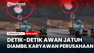 DetikDetik Awan Jatuh Diambil Karyawan Perusahaan [upl. by Adnwahsor433]