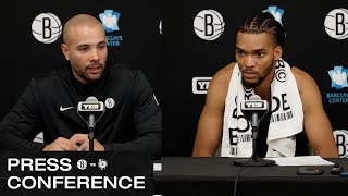 Jordi Fernández And Ziaire Williams PostGame Press Conferences vs Celtics [upl. by Ytnom601]