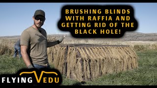 How to brush your 2x4 Aframe blind with raffia grass and eliminate the black hole effect [upl. by Iad]