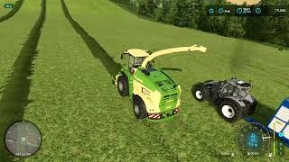 FS22  GRASSLANDS 22 5  SELF PROPELLED LIFTING SILAGE PART 2 [upl. by Utica]