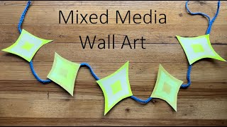 Arts Marites Mixed Media Wall Art Crochet Garland [upl. by Corso]