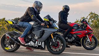 Bmw S1000rr Pro Vs Yamaha R1 DRAG🔥 [upl. by Veta]