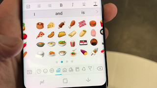 Using the Emoji Keyboard on Samsung Galaxy S8 [upl. by Medlin]