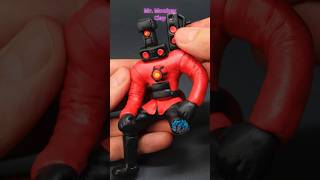 How To make Crashed Titan Speakerman Skibidi Toilet witch Polymer Clay shorts magicalclay tvman [upl. by Haeel895]