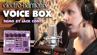 ElectroHarmonix Voice Box Vocal Harmony Machine  Vocoder EHX Pedal Demo by Jack Conte [upl. by Fauch]