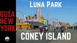 CONEY ISLAND LUNA PARK el parque de diversiones de NY 🗽Guía de New York [upl. by Lenna79]