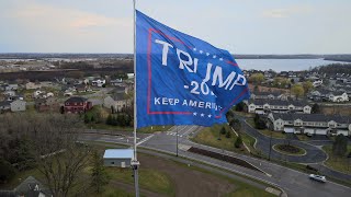 Man Won’t Take Down Huge ‘Trump 2020’ Flag In Wright Co [upl. by Waugh458]