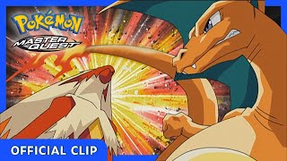 Charizard vs Blaziken  Pokémon the Series Master Quest  Official Clip [upl. by Nichole]