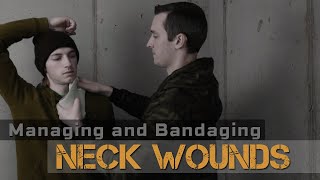 Bandaging Neck Wounds  Simple trick to manage neck bleeding [upl. by Inavoj]