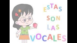 LAS VOCALES EN ESPAÑOL HD  A E I O U  ESPAÑOL [upl. by Hgeilhsa671]