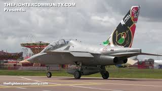 4K AMI Leonardo M346 Master Display at RIAT23 Aeronautica Militare Italiana Italian Air Force [upl. by Sparkie354]