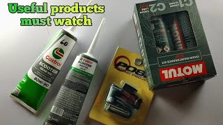 Motul chain cleaner chain lube  Disc locker  Castrol gear oil  Useful products RiderP [upl. by Henryson245]