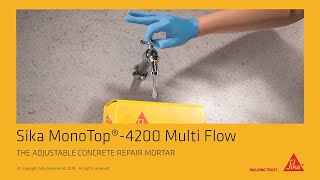 The adjustable concrete repair mortar  Sika MonoTop® 4200 MultiFlow [upl. by Boothman38]