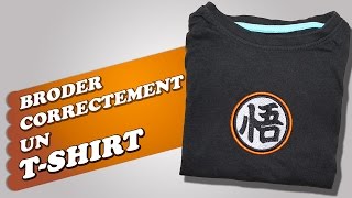 Broderie Machine  Broder correctement un TShirt 👕 [upl. by Quartis]