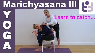 How to Improve Deep Twists  Marichyasana III Tutorial Iyengar Yoga [upl. by Hasila]