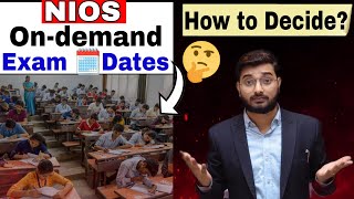 Nios Ondemand Exam 2024 Update  Nios Single Subject Admission amp Exam Date  ODE Seat Availability [upl. by Gautier87]