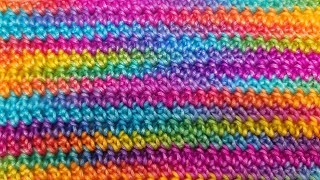 EASY Crochet Stitch For Blankets And Scarfs ONE ROW REPEAT  Extended Single Crochet Stitch Tutorial [upl. by Cutty]