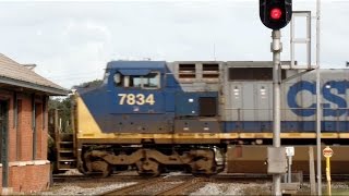 Amtrak Train Near Misses CSX Train At Interlocking [upl. by Atiugal]